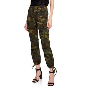 alice + olivia jeans camo cargo pant